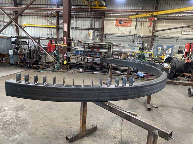 Rolling of AirBNB Canopy Tube Steel